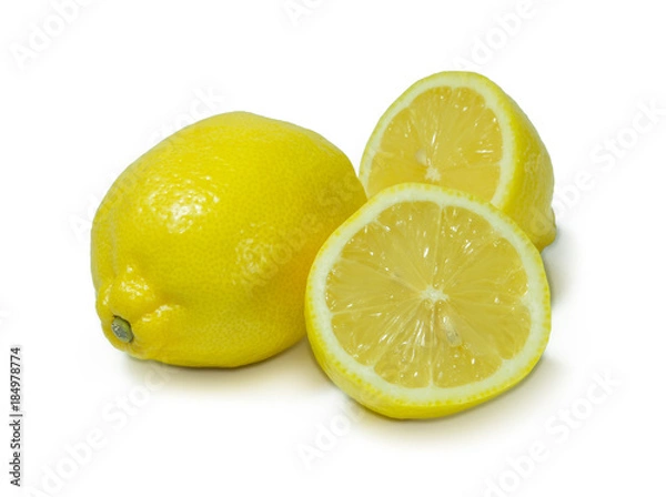Fototapeta Lemons on a white background