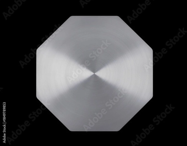 Obraz Sleek Octagonal Metal Plate