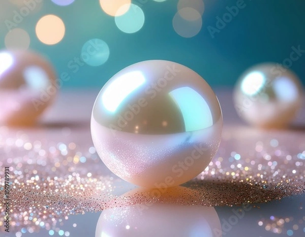 Obraz Glowing Pearls Abstract