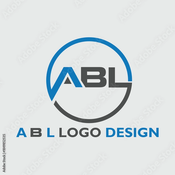Fototapeta A B L Unique Logo Design  Template.eps