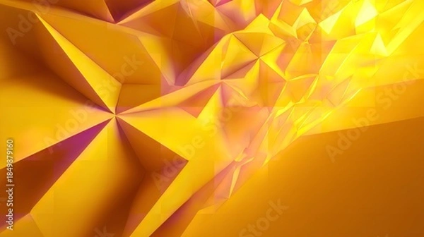 Obraz Abstract yellow geometric pattern banner design