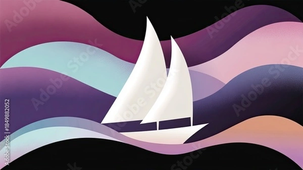 Obraz sailboat on sea