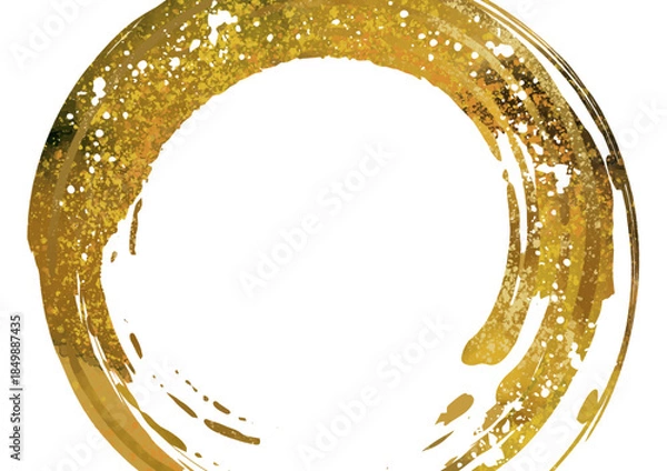 Obraz 水彩の円のおしゃれ背景