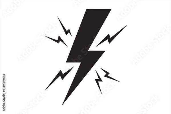 Obraz Lightning bolt icon