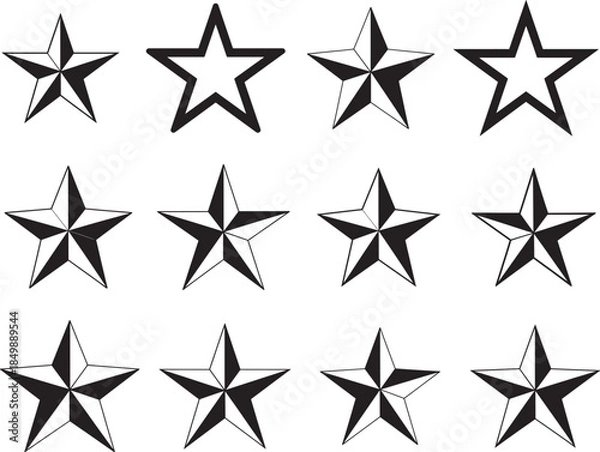 Fototapeta Star SVG Night Star Svg Basic Shape