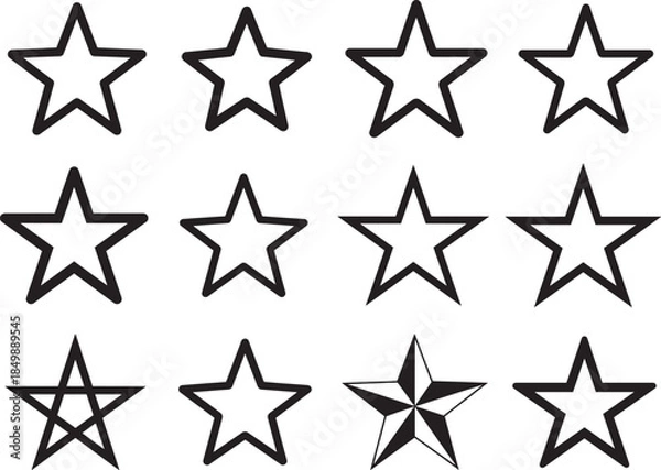 Fototapeta Star SVG Night Star Svg Basic Shape