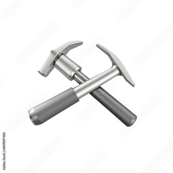 Fototapeta Crossed Geological Hammers