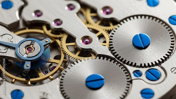 Obraz old watch mechanism