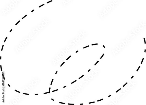 Obraz Line spiral dash. Element Design