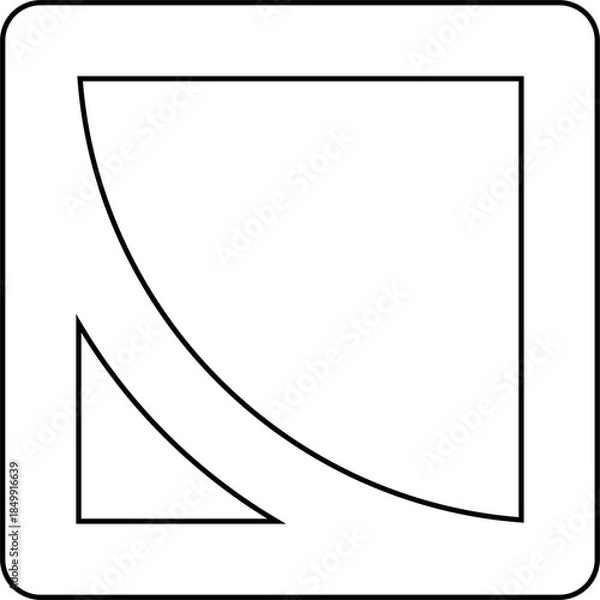 Obraz Square shape element. Geometric