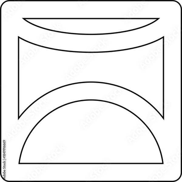 Obraz Square shape element. Geometric