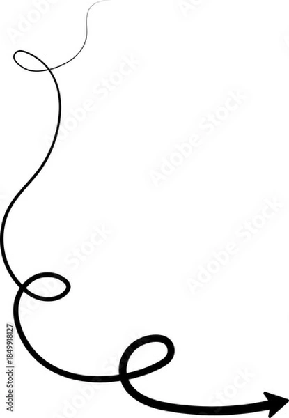 Obraz Arrows doodle line element