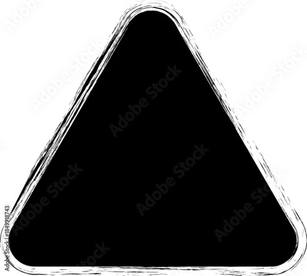 Obraz Triangle rounded brush frame