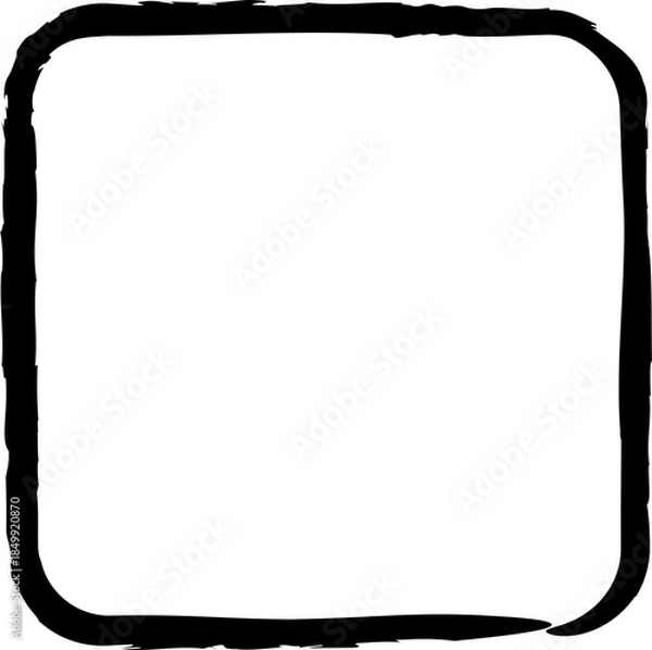 Obraz Squares drawn frames with brush and ink