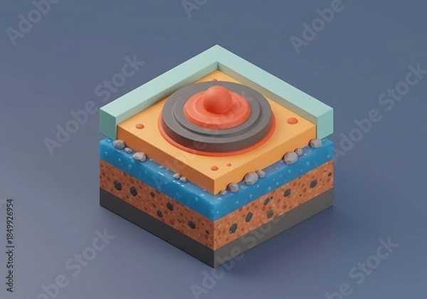 Obraz Layered Worlds