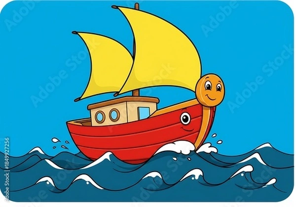 Obraz Happy Sailor's Voyage