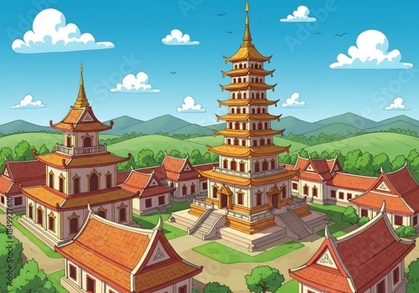 Obraz Golden Temple Serenity