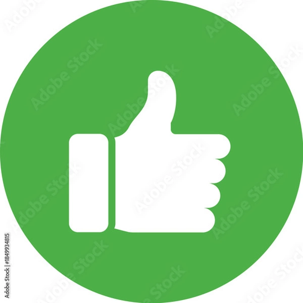 Obraz Thumbs up. Stock vector art