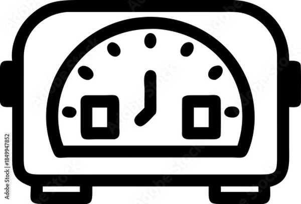 Obraz clock element