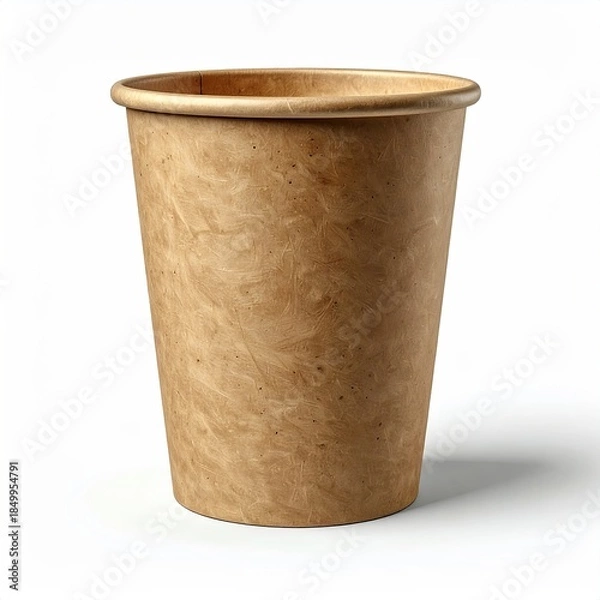 Obraz Light brown disposable paper coffee cup