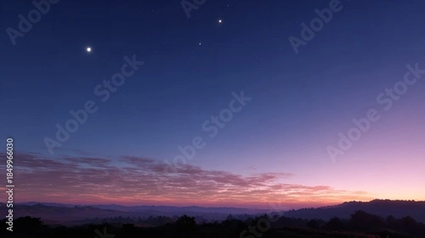 Obraz After sunset sky