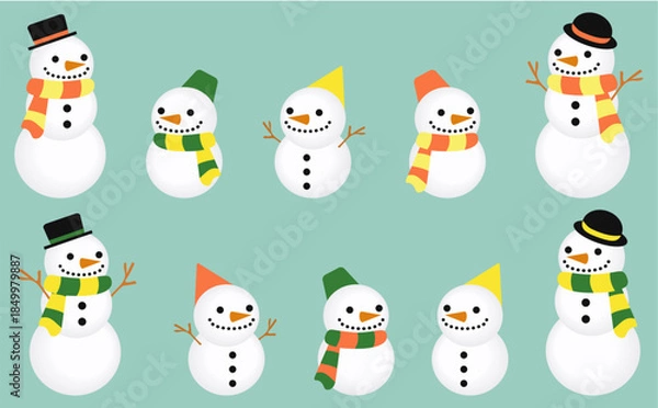 Obraz 雪だるまセット