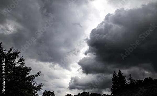 Obraz Dramatic Storm Clouds Background