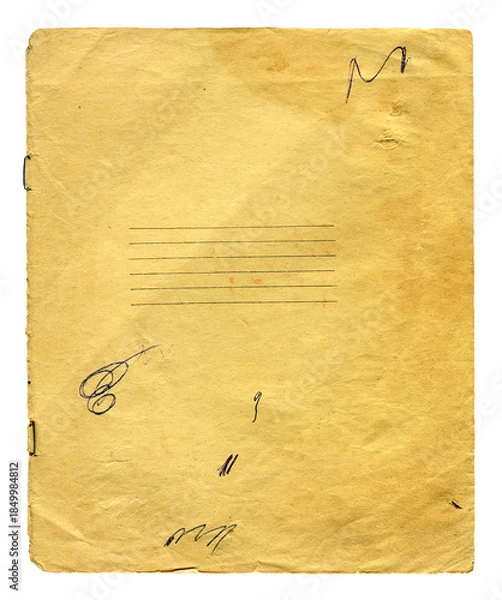 Obraz Old Used Exercise Book