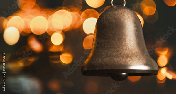 Obraz Vintage Bell with Warm Bokeh