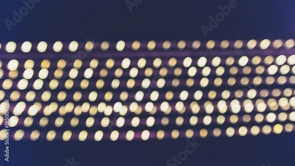 Obraz Yellow bokeh lights