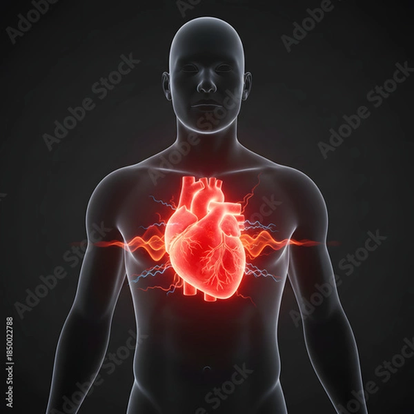 Obraz human heart anatomy