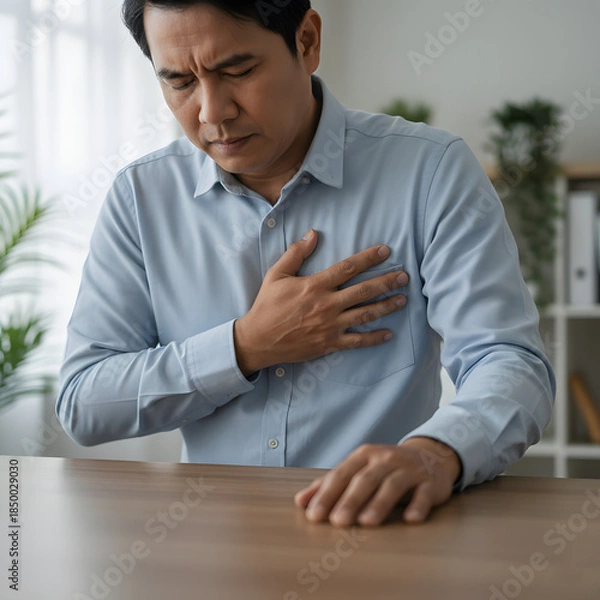 Obraz man hearth attack