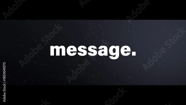 Obraz Kinetic Stomp Typography Opener