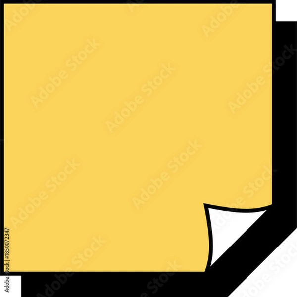 Fototapeta Sticky Note Paper Icon