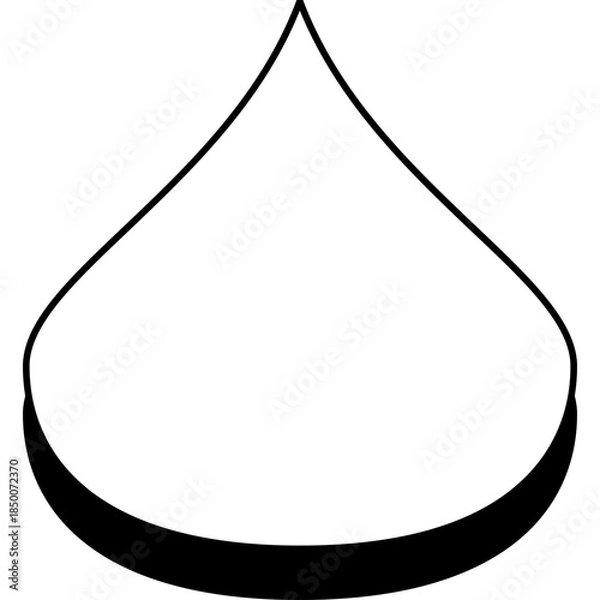 Fototapeta Water Drop Shape Icon