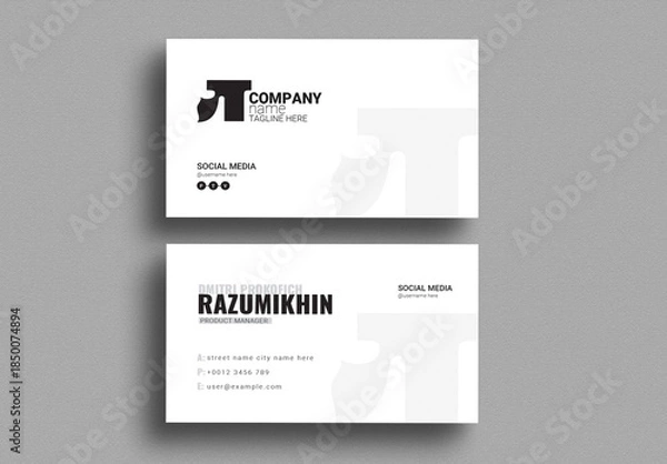 Obraz Company Business Card Design