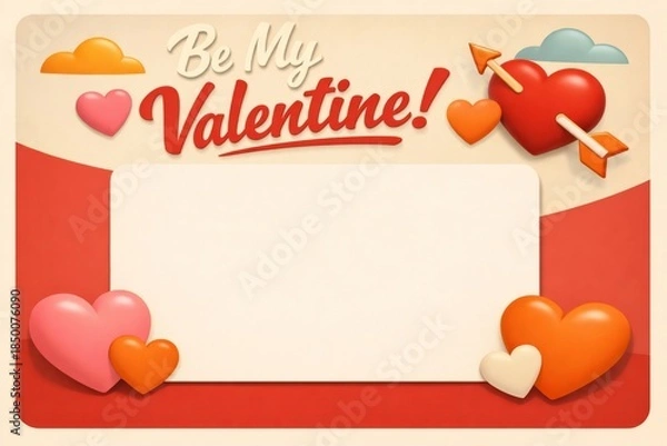 Obraz Romantic Greeting Card Design