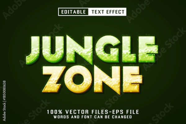 Obraz Jungle Zone Editable Text Effect