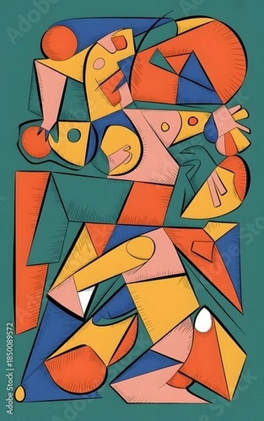 Obraz seamless pattern with cats