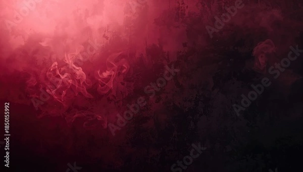 Obraz Abstract red backdrop featuring black grunge texture suitable for modern art display, visual contrast