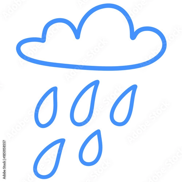 Obraz cloud and rain