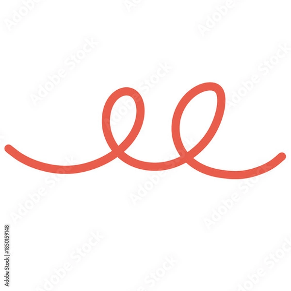 Obraz red ribbon isolated