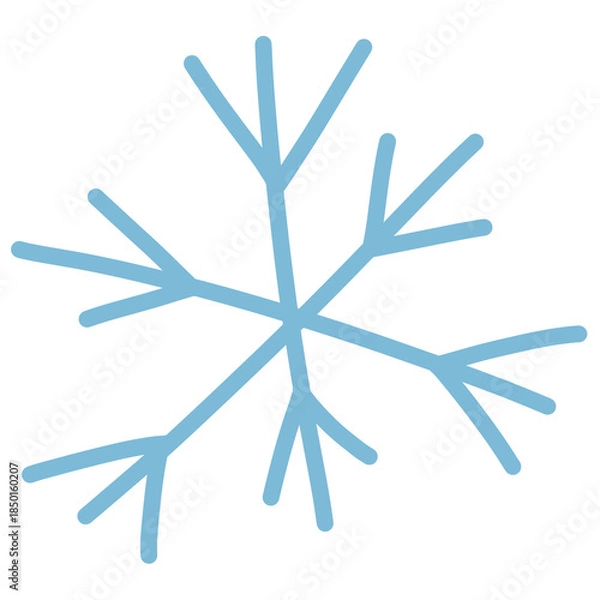 Obraz snowflake on white background