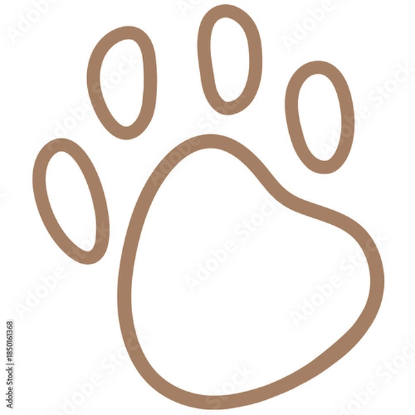 Obraz animal paw print