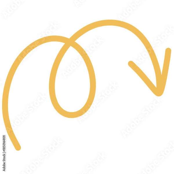 Obraz Yellow arrow vector