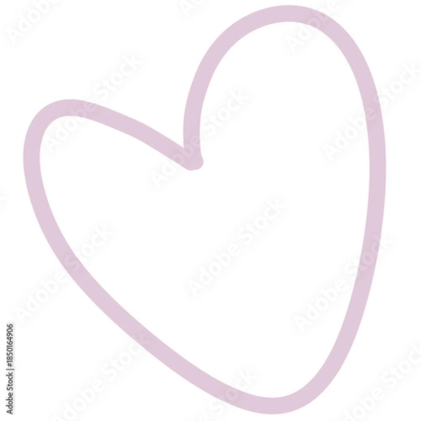 Obraz Vector illustration of a heart shape.