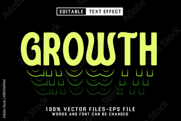 Obraz Growth Editable Text Effect