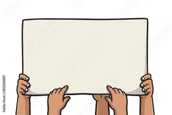 Obraz Blank Banner Illustration