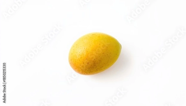 Obraz Fresh mango isolated on a plain white surface for fruit selection