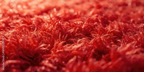 Obraz Textured furry rug in shades of reddish orange, used as a neutral background for layouts